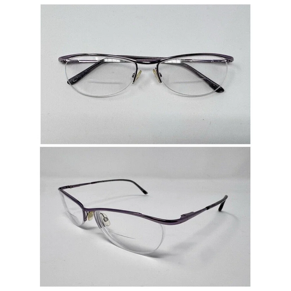 Tom Ford TF5132 Eyeglass Frames Only Purple 018 53-15-135 Italy Made Authentic